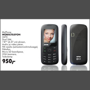 Allahindlus - MyPhone MOBIILTELEFON 3370