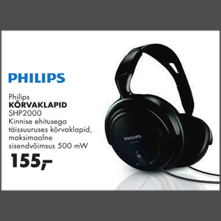 Allahindlus - Philips kõrvaklapid SHP2000