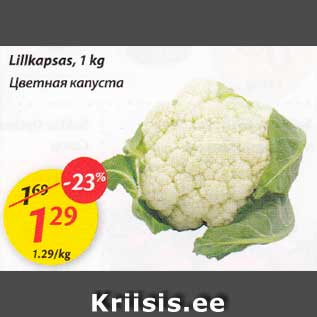 Allahindlus - Lillkapsas, 1 kg