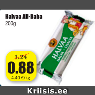 Allahindlus - Halvaa Ali-Baba 200 g