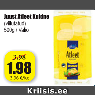 Allahindlus - Juust Atleet Kuldne