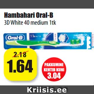 Allahindlus - Hambahari Oral-B