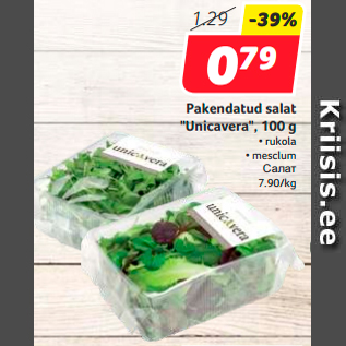 Allahindlus - Pakendatud salat "Unicavera", 100 g