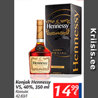 Allahindlus - Konjak Hennessy VS