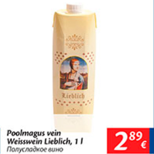 Allahindlus - Poolmagus vein Weisswein Lieblich, 1 l