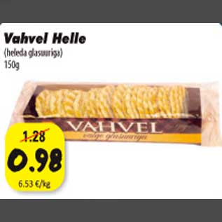 Allahindlus - Vahvel Helle (heleda glasuuriga) 150g