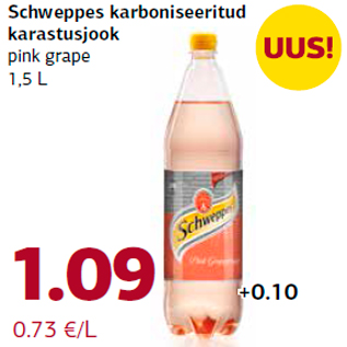 Allahindlus - Schweppes karboniseeritud karastusjook