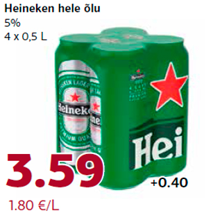 Allahindlus - Heineken hele õlu