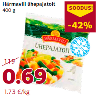 Allahindlus - Härmavili ühepajatoit 400 g