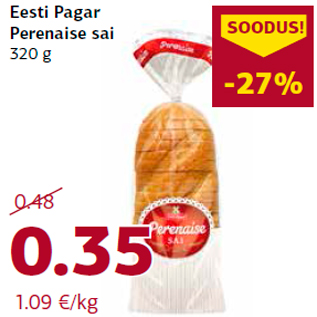 Allahindlus - Eesti Pagar Perenaise sai 320 g