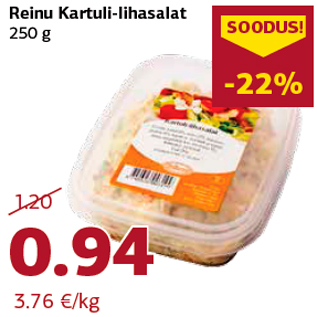 Allahindlus - Reinu Kartuli-lihasalat 250 g