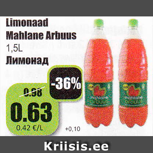 Allahindlus - Limonaad Mahlane Arbuus