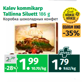 Allahindlus - Kalev kommikarp Tallinna Siluett 186 g