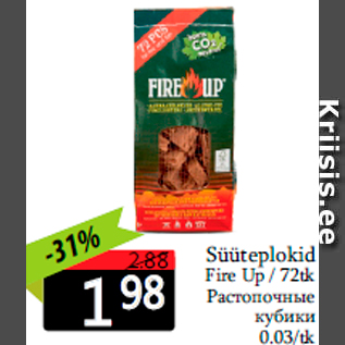 Allahindlus - Süüteplokid Fire Up / 72tk