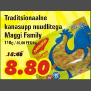 Allahindlus - Traditsionaalne kanasupp nuudlitega Maggi Family