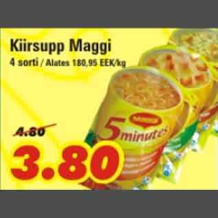 Allahindlus - Kiirsupp Maggi