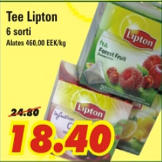 Allahindlus - Tee Lipton