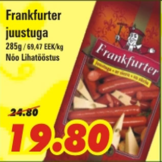 Allahindlus - Frankfurter juustuga