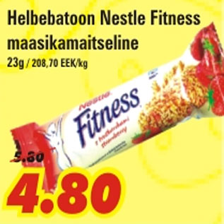 Allahindlus - Helbebatoon Nestle Fitness Maasikamaitseline