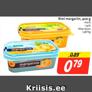 Allahindlus - Rimi margariin, 400 g