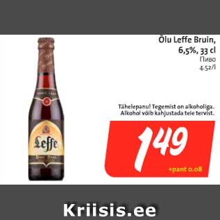 Allahindlus - Õlu Leffe Bruin