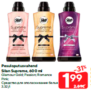 Allahindlus - Pesuloputusvahend Silan Supreme, 600 ml