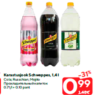 Allahindlus - Karastusjook Schweppes, 1,4 l