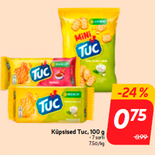 Allahindlus - Küpsised Tuc, 100 g