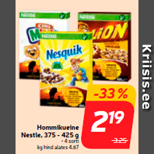 Allahindlus - Hommikueine Nestle, 375 - 425 g