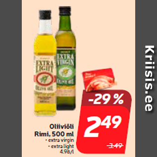 Allahindlus - Oliiviõli Rimi, 500 ml