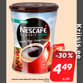 Allahindlus - Lahustuv kohv Nescafé Classic Strong, 250 g