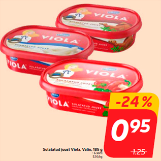 Allahindlus - Sulatatud juust Viola, Valio, 185 g