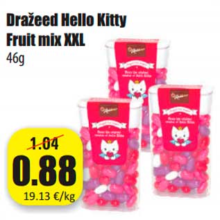 Allahindlus - Dražeed Hello Kitty Fruit mix XXL 46g