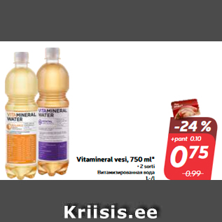 Allahindlus - Vitamineral vesi, 750 ml*