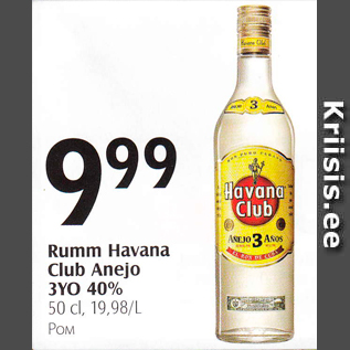 Allahindlus - Rumm Havana Club Anejo 3YO