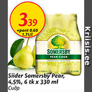 Allahindlus - Siider Somersby Pear