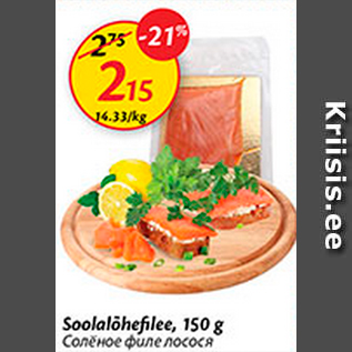 Allahindlus - Soolalõhefilee, 150 g