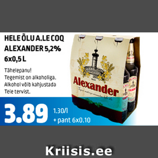 Allahindlus - HELE ÕLU ALEXANDER