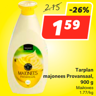 Allahindlus - Tarplan majonees Provansaal, 900 g