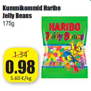 Allahindlus - Kummikommid Haribo Jelly Beans 175g