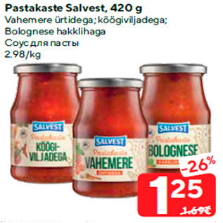 Allahindlus - Pastakaste Salvest, 420 g