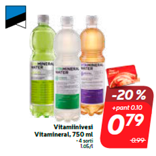 Allahindlus - Vitamiinivesi Vitamineral, 750 ml