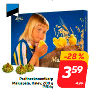 Allahindlus - Pralineekommikarp Maiuspala, Kalev, 200 g