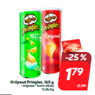 Allahindlus - Krõpsud Pringles, 165 g