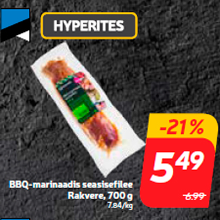 Allahindlus - BBQ-marinaadis seasisefilee Rakvere, 700 g