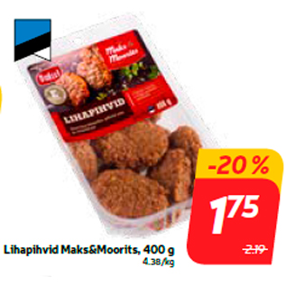 Allahindlus - Lihapihvid Maks&Moorits, 400 g