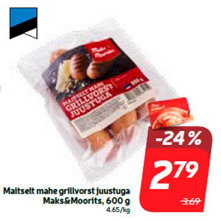 Allahindlus - Maitselt mahe grillvorst juustuga Maks&Moorits, 600 g