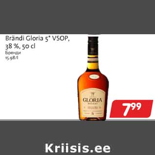 Allahindlus - Brändi Gloria 5* VSOP, 38 %, 50 cl