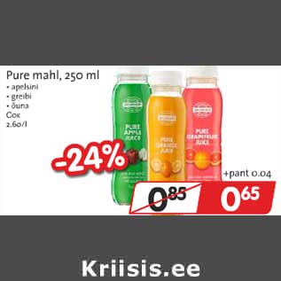 Allahindlus - Pure mahl, 250 ml