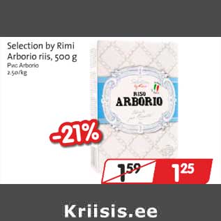 Allahindlus - Selection by Rimi Arborio riis, 500 g